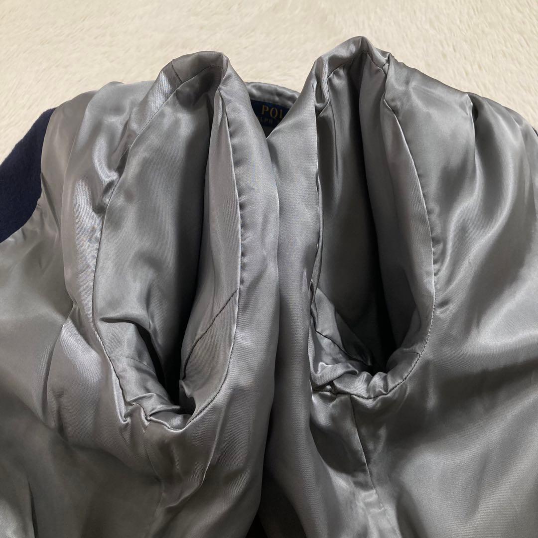 美品 ポロラルフローレン レターマンジャケット スタジャン ウール ワッペン