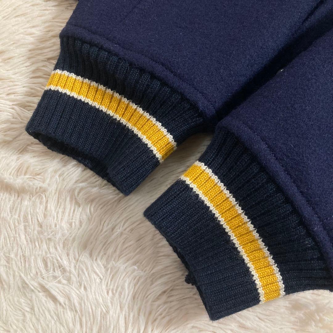 美品 ポロラルフローレン レターマンジャケット スタジャン ウール ワッペン