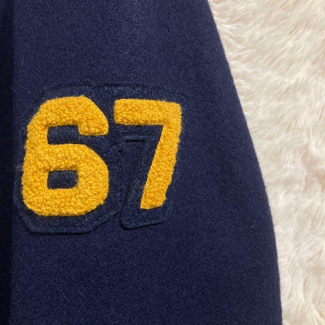 美品 ポロラルフローレン レターマンジャケット スタジャン ウール ワッペン