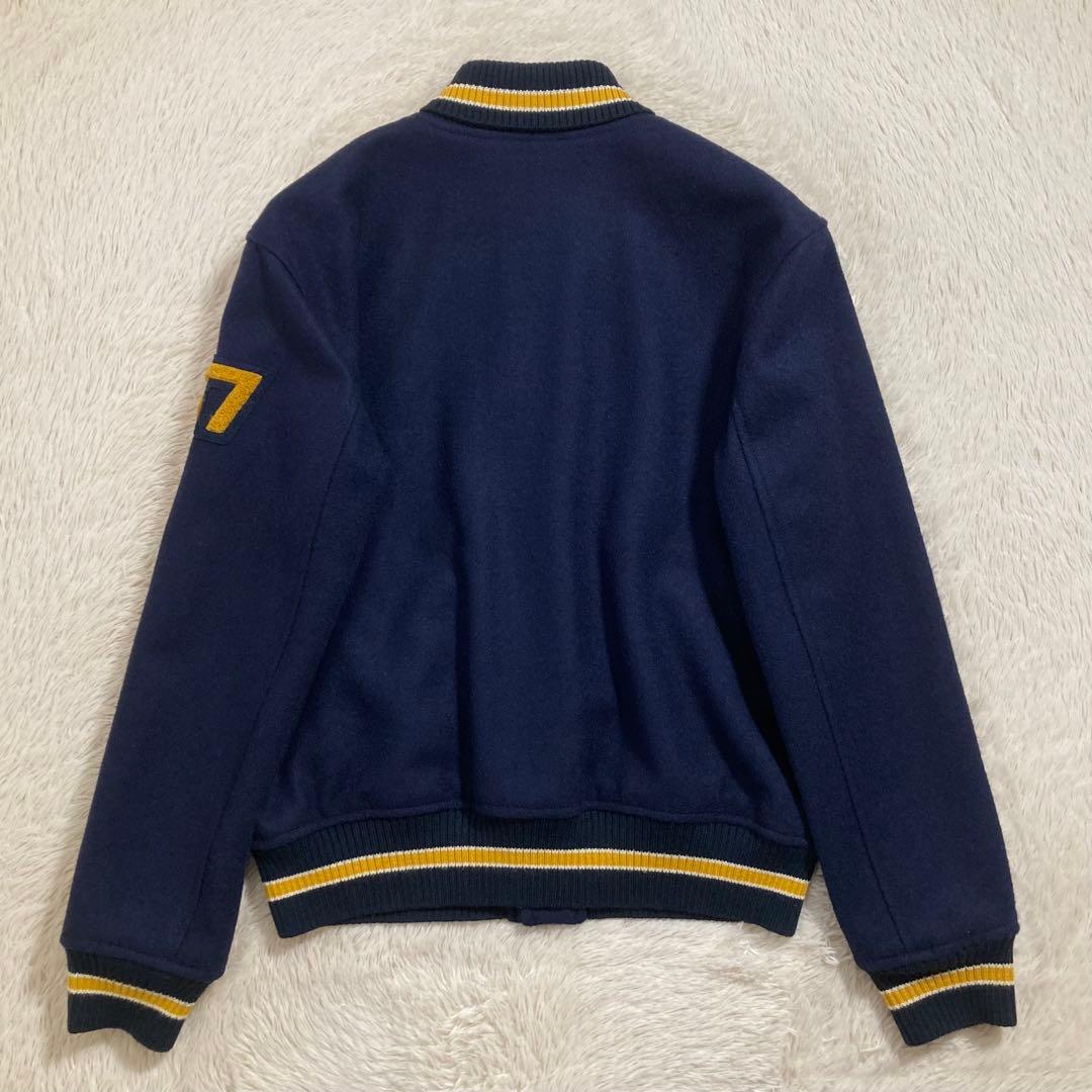 美品 ポロラルフローレン レターマンジャケット スタジャン ウール ワッペン