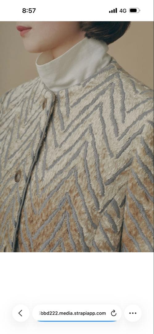 ミナペルホネン　今季ジャケット　ドゥーズィエム好きにも