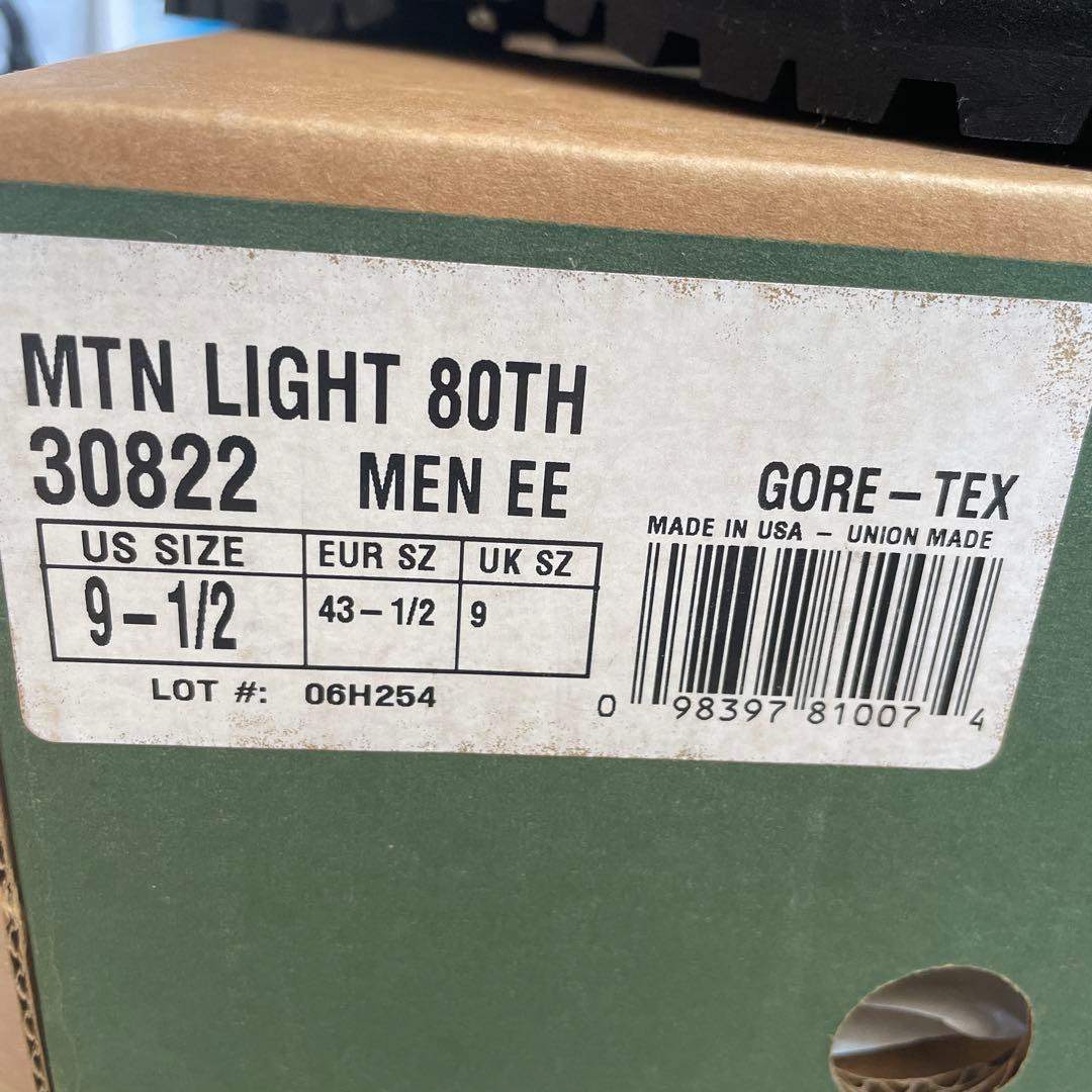 Danner 80周年限定 Mountain Light デッドストック 新品