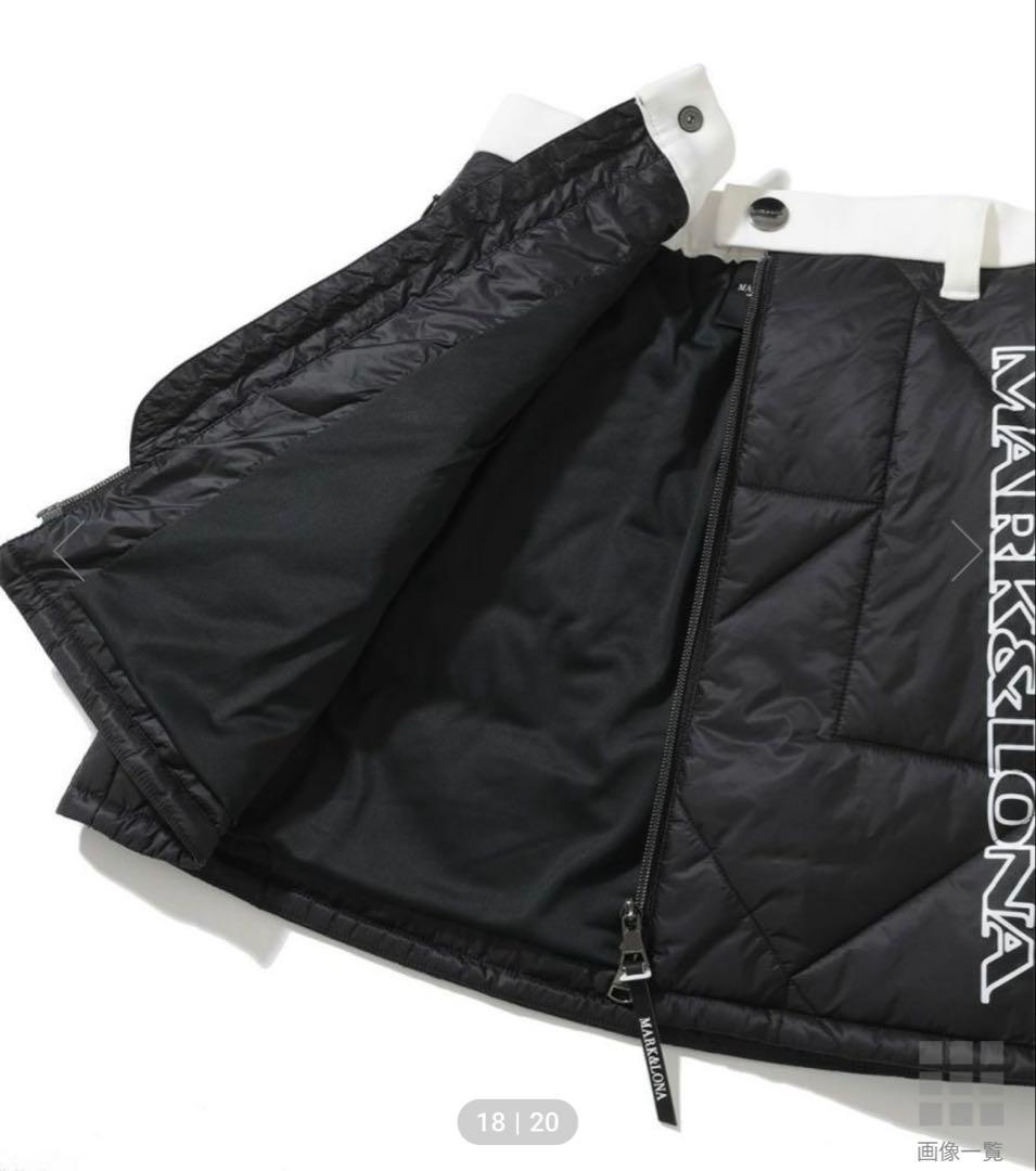 MARK & LONA マークアンドロナ ブラック キルティングスカート M