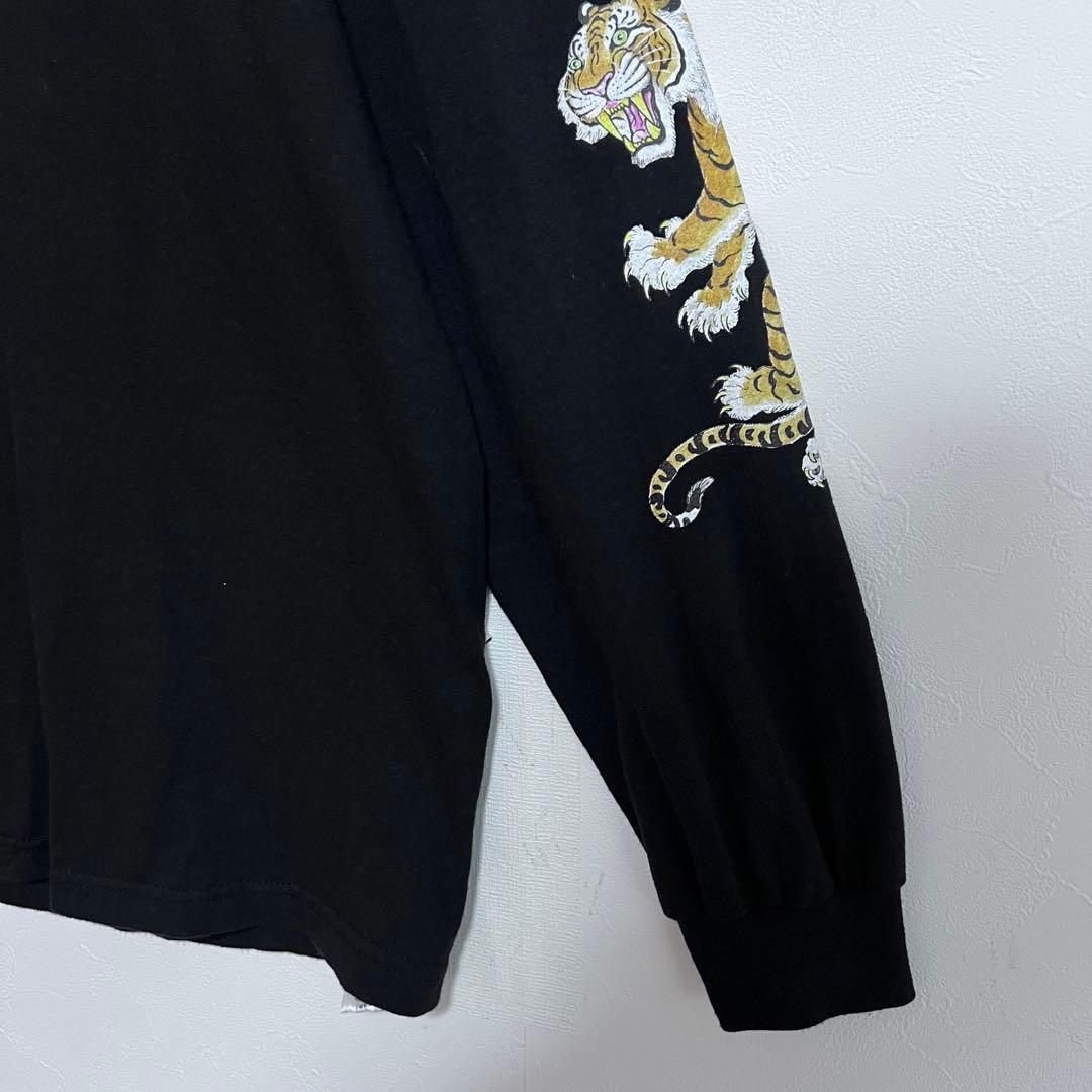 美品 WACKO MARIA TIM LEHI ロングスリーブ 虎 黒 M