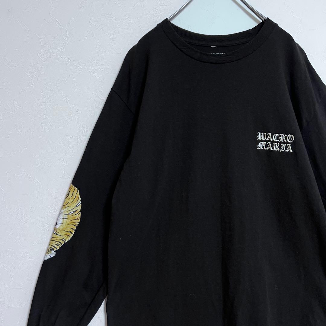 美品 WACKO MARIA TIM LEHI ロングスリーブ 虎 黒 M