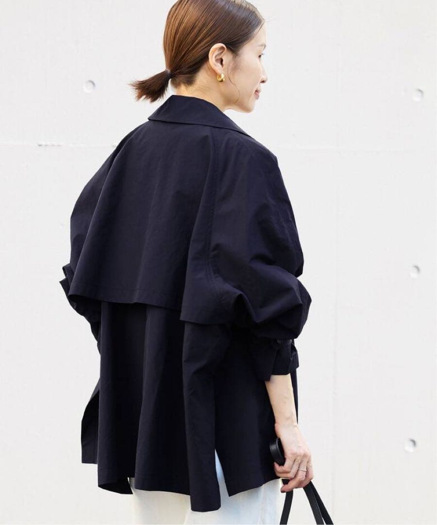 IENA PEポプリンオーバーショートコート