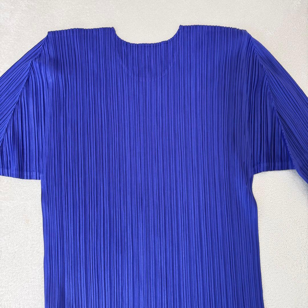 極美品✨ISSEY MIYAKE プリーツ　パープル　長袖　トップス