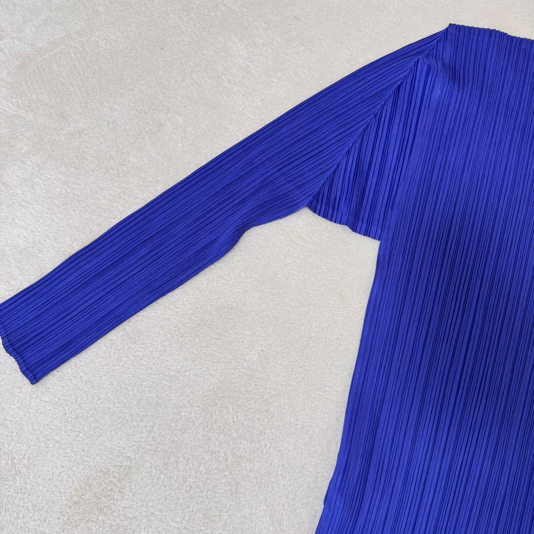 極美品✨ISSEY MIYAKE プリーツ　パープル　長袖　トップス