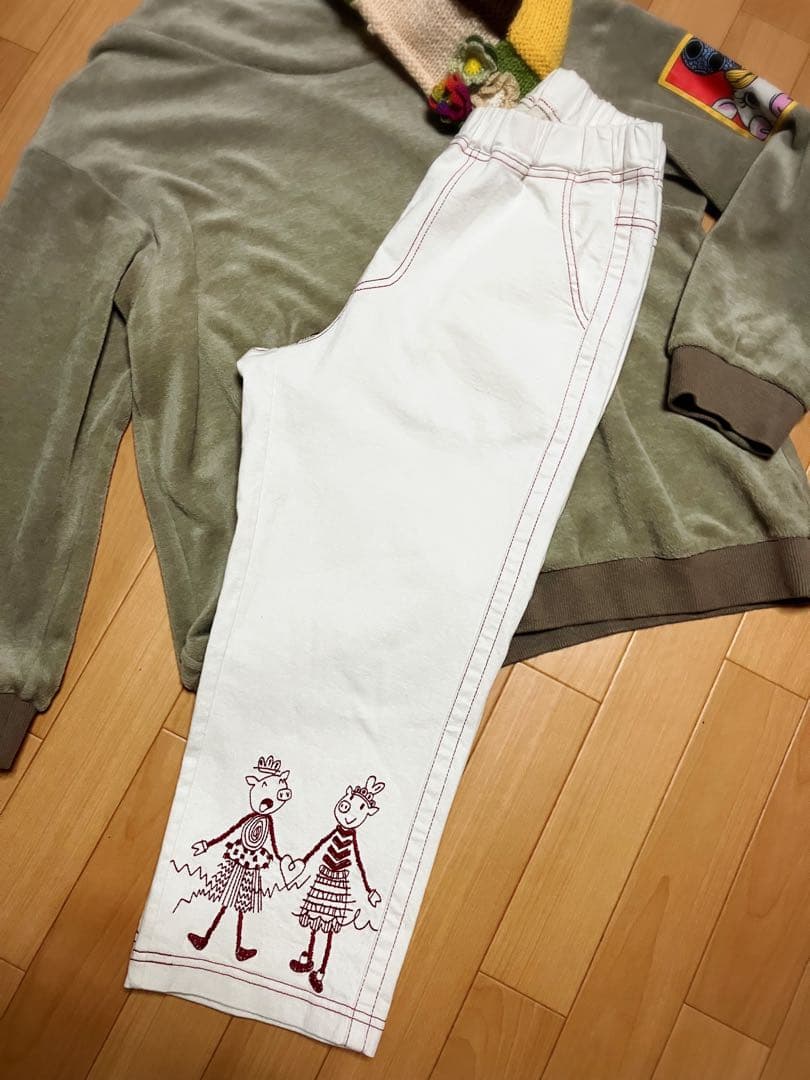 オレボレブラ アルベロベロ 柔らかデニム 美品 刺繍♡