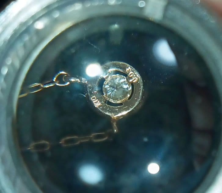 C*a様 K10 0.03カラット 無色透明ダイヤモンド ネックレス ピンクゴー