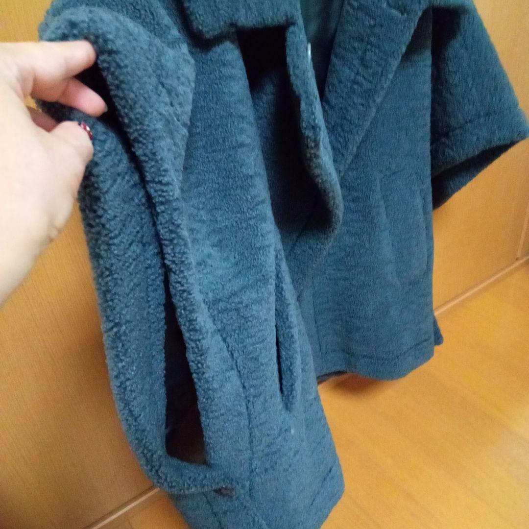 美品❢パシオーネ　ボアショートコート　ポンチョ　テディベア