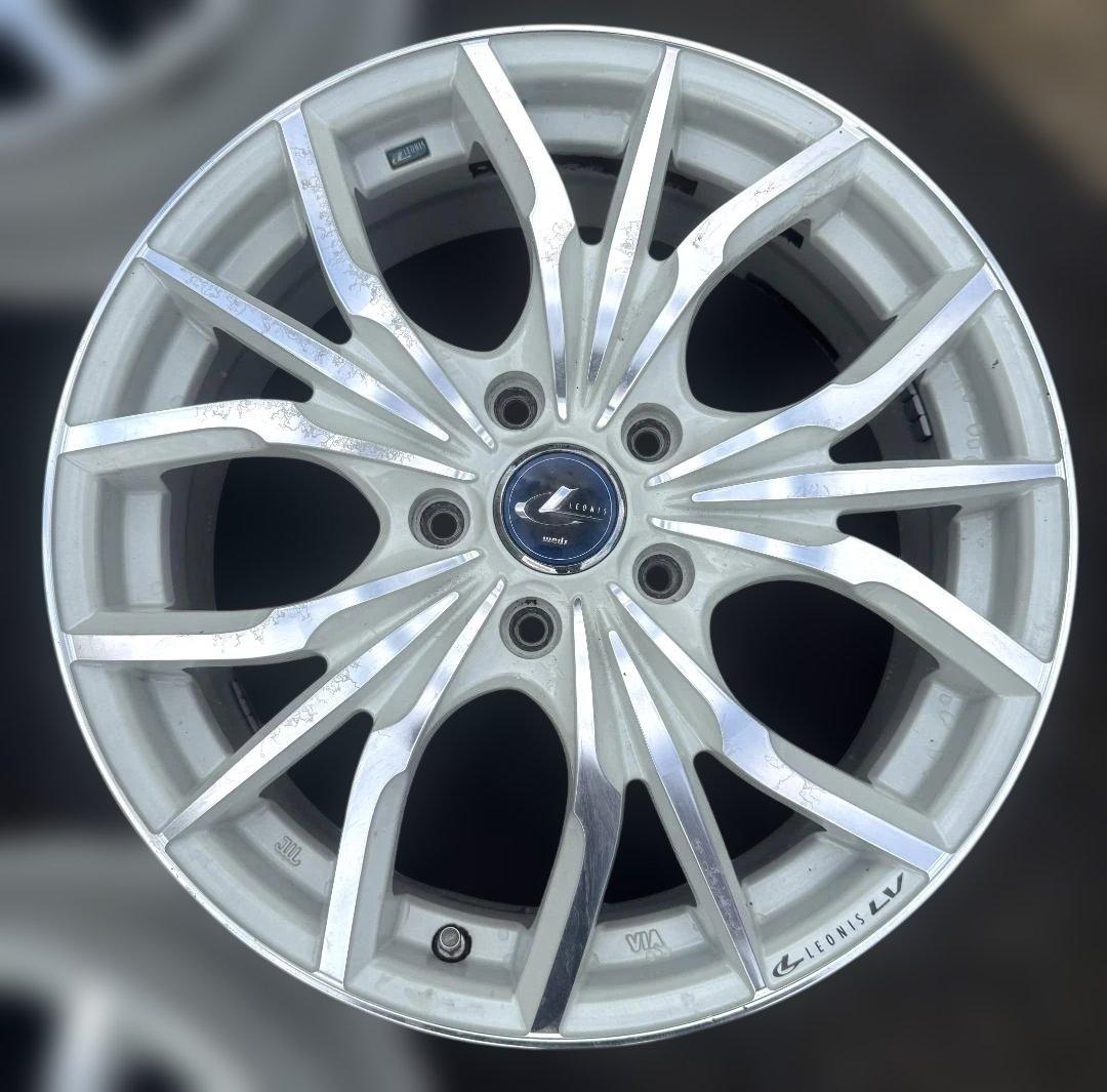 ゴン太Weds LEONIS LV　17インチ　ホワイト　4本組