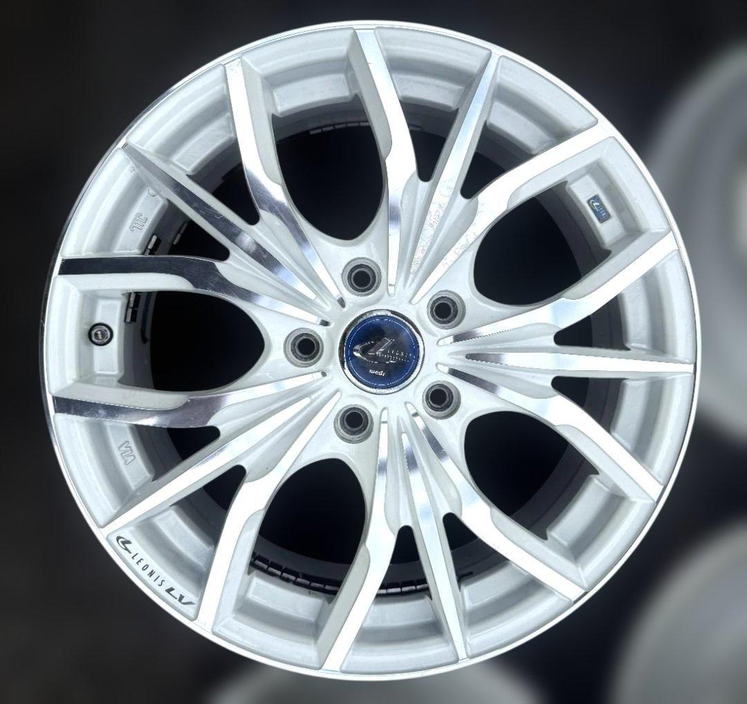 ゴン太Weds LEONIS LV　17インチ　ホワイト　4本組