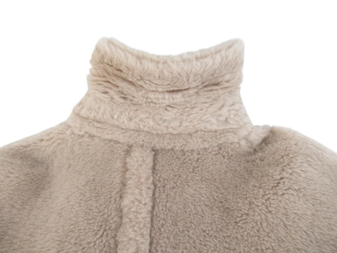 ■064■使用頻度少/超美品■MaxMara■テディベアケープ■ポンチョ■