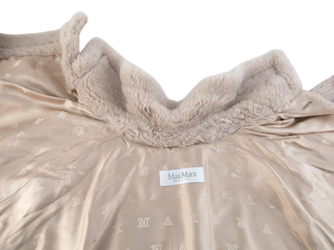 ■064■使用頻度少/超美品■MaxMara■テディベアケープ■ポンチョ■