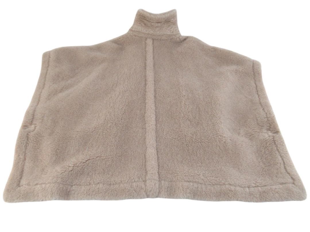 ■064■使用頻度少/超美品■MaxMara■テディベアケープ■ポンチョ■