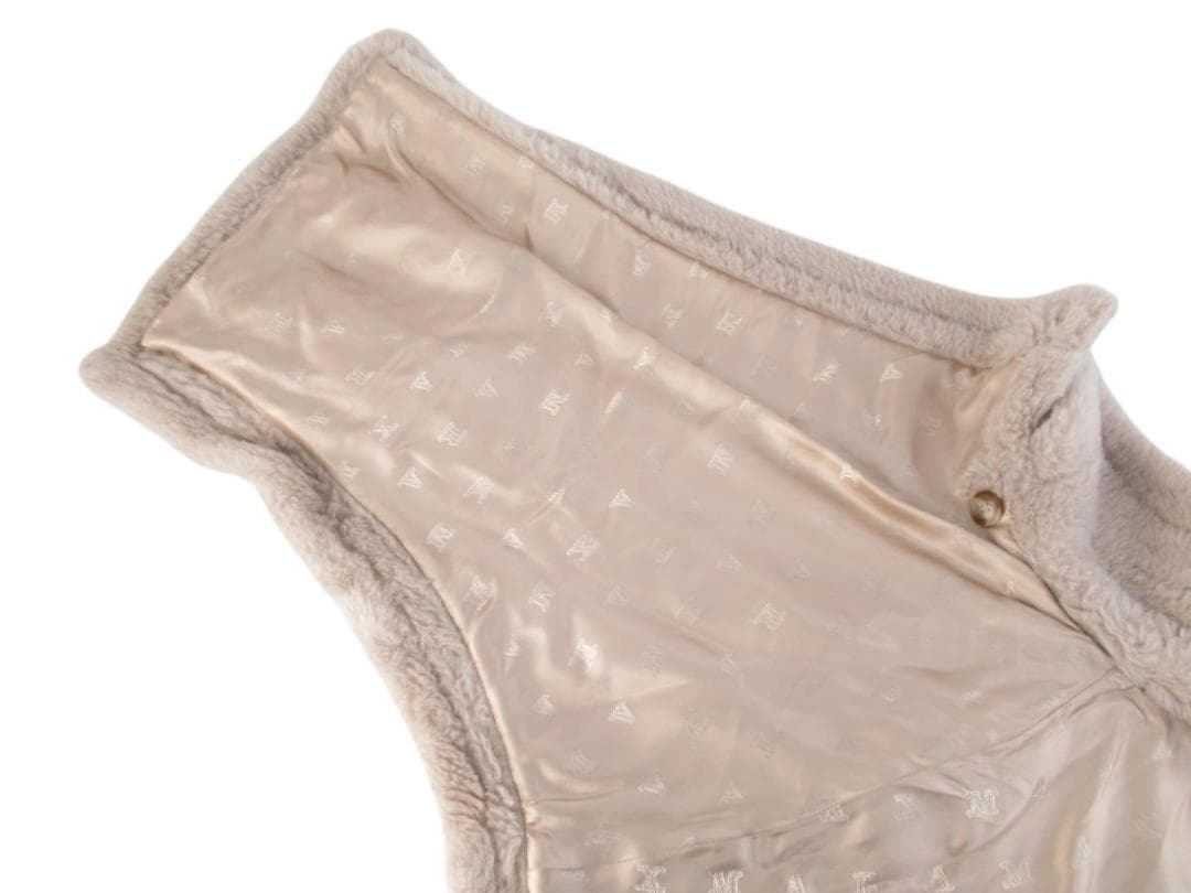 ■064■使用頻度少/超美品■MaxMara■テディベアケープ■ポンチョ■