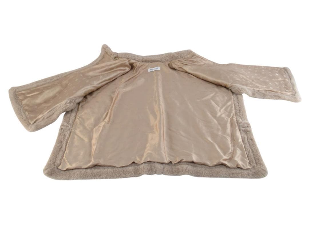 ■064■使用頻度少/超美品■MaxMara■テディベアケープ■ポンチョ■