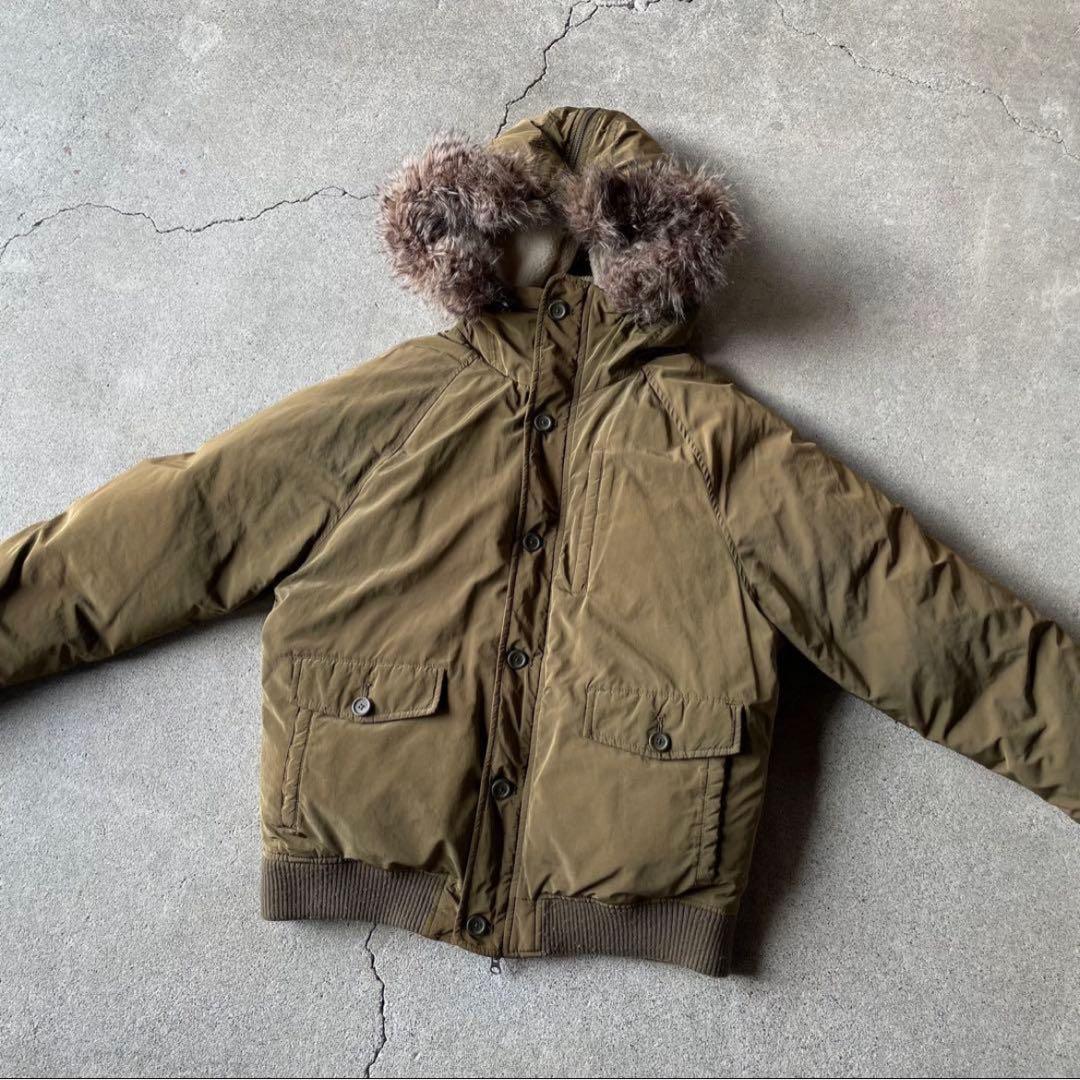 ジャケット・アウター 00s old gap n-2b fur down jacket archive