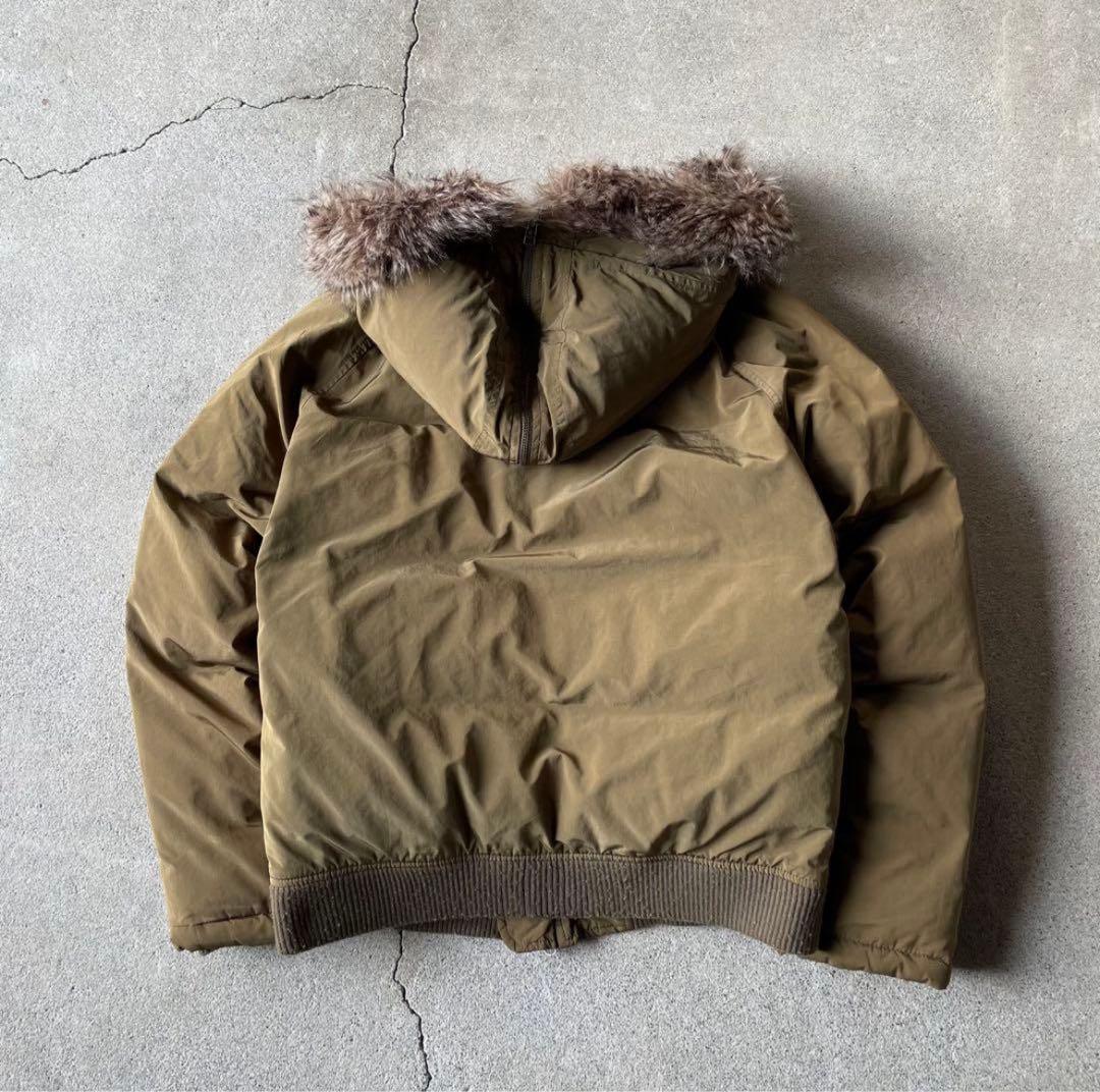 ジャケット・アウター 00s old gap n-2b fur down jacket archive