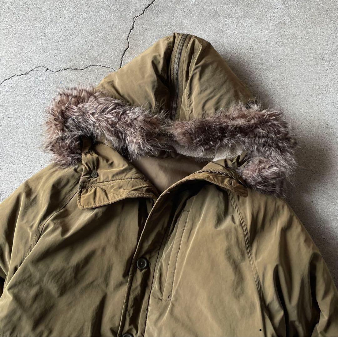 ジャケット・アウター 00s old gap n-2b fur down jacket archive