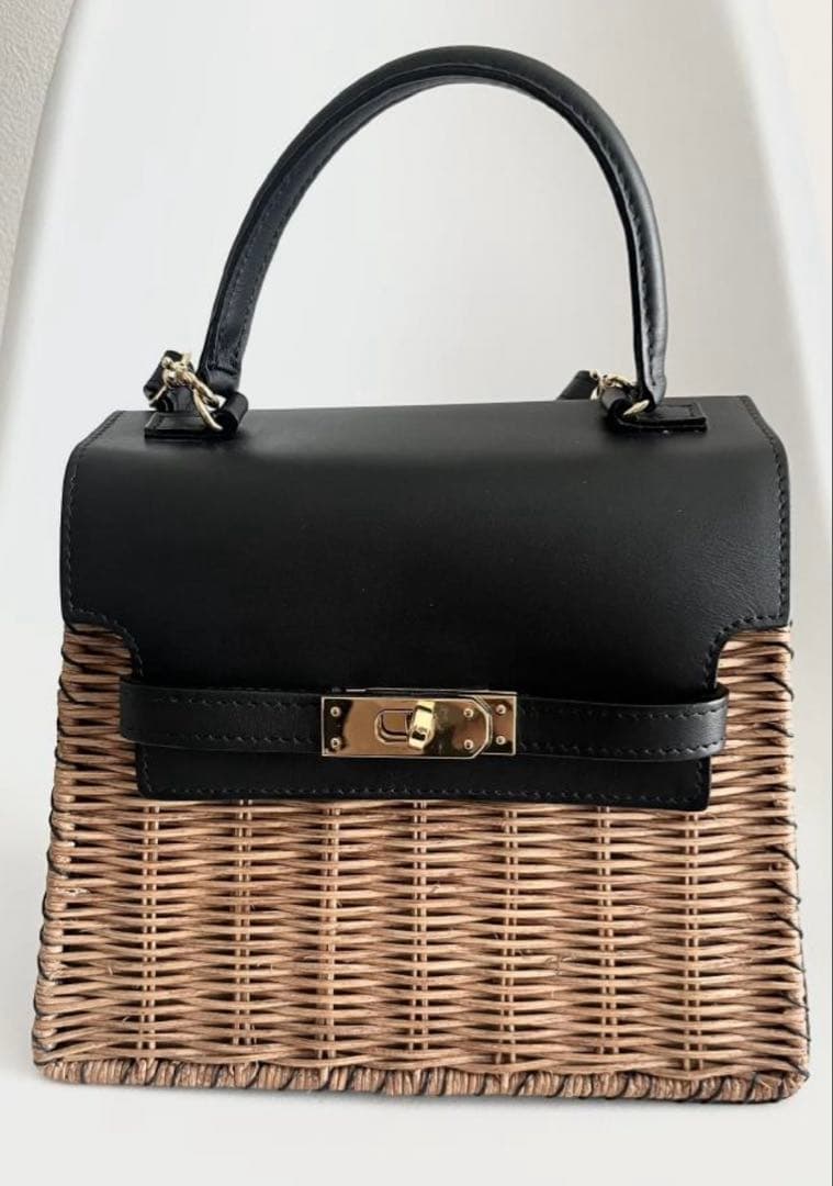 The Bagmati バグマティ 2way かごバッグ　ショルダー　レザー