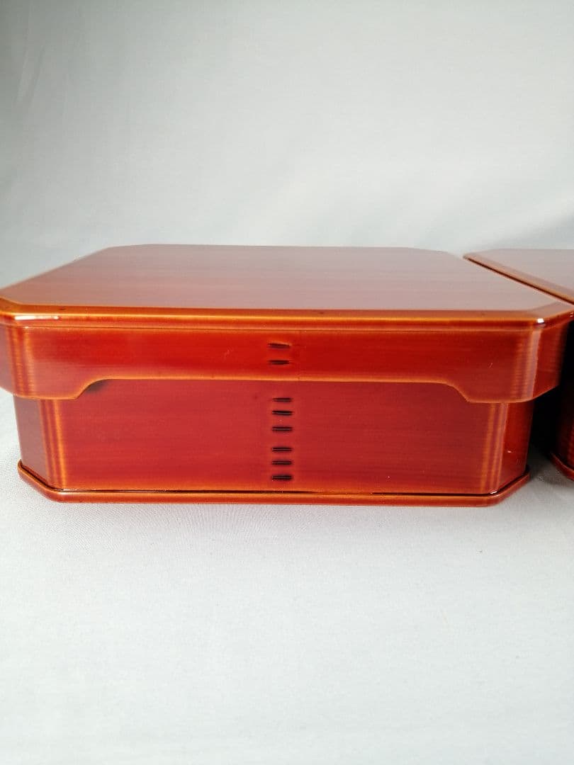 【茶事道具】春慶塗大徳寺重　５客セット　重箱、弁当箱、主菓子　懐石道具376