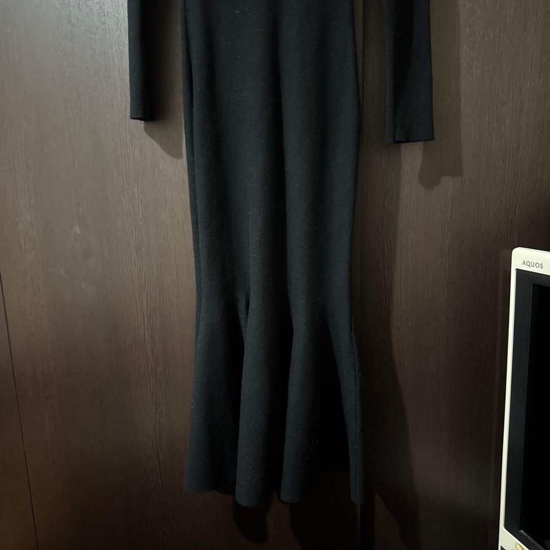 エイミーイーストワール　ブラック ロングニットワンピース サイズF