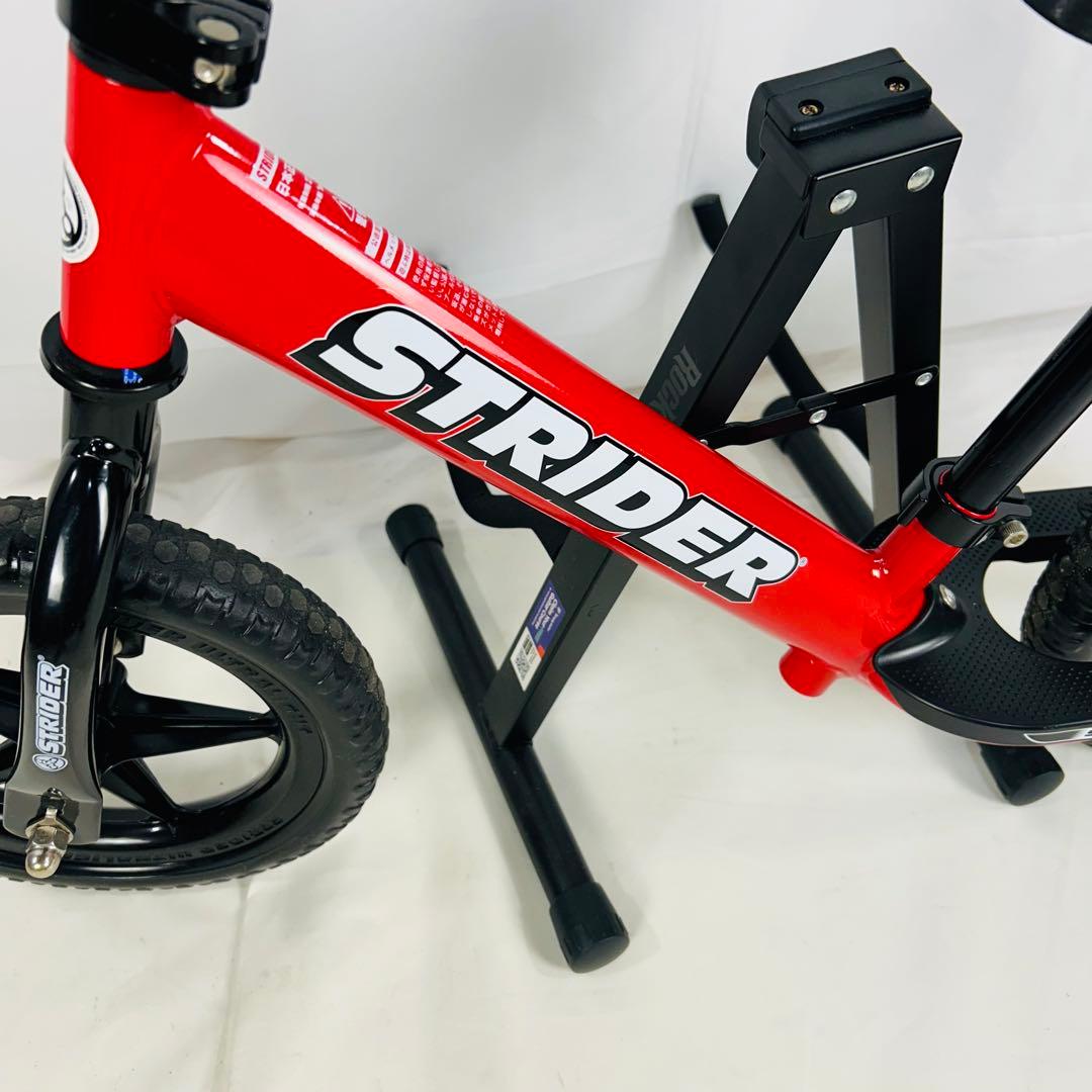 【美品】ストライダー STRIDER スポーツ ステップ付きレッド12型 ②