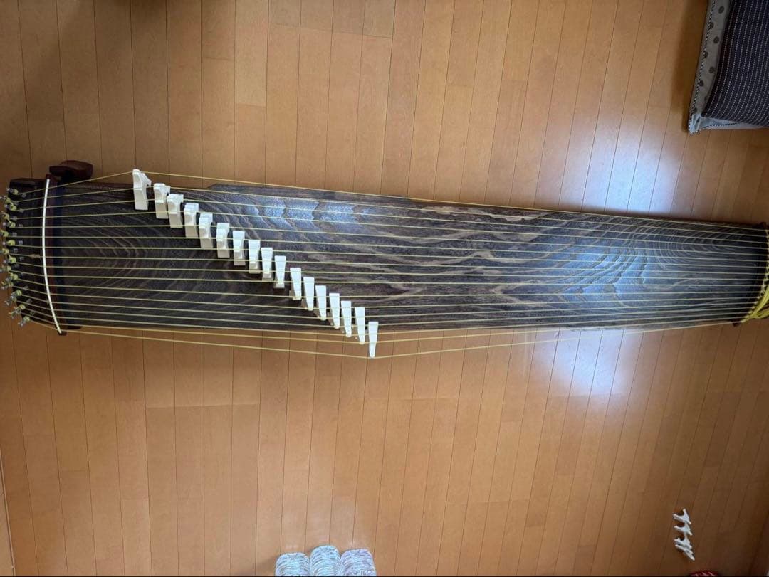 十七絃琴　琴　箏　紅木卷　桐　[送料込み]
