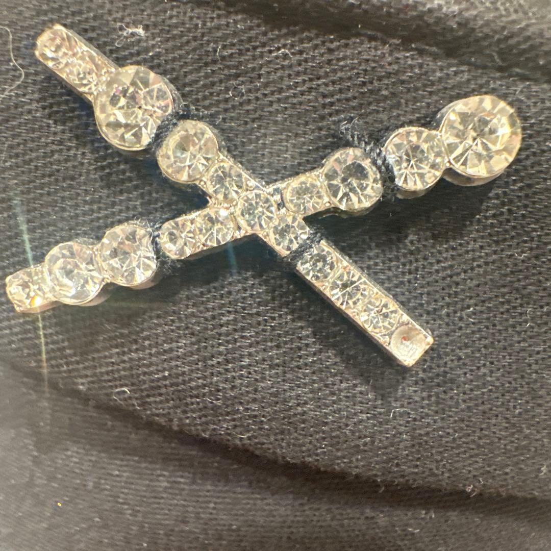 Ruslan Baginskiyラインストーンロゴ ハットストー黒キャスケット