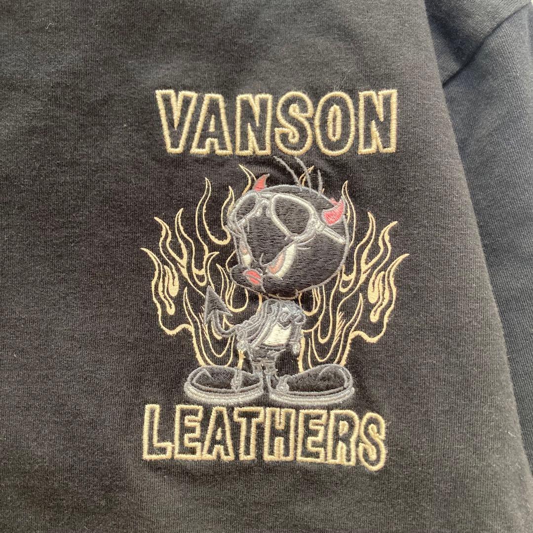 VANSON トゥイーティー デビル 刺繍 長袖 Tシャツ