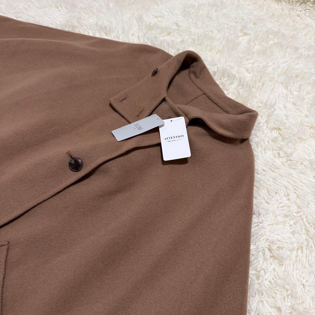 ★新品タグ付き★スローブイエナ　スタンドカラーダブルフェイスポンチョコート