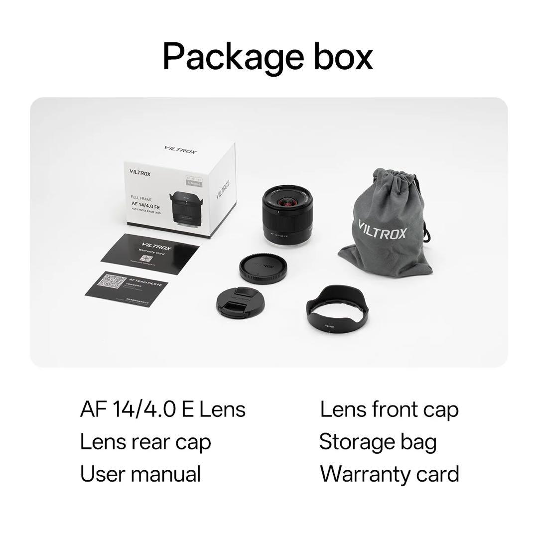 新品　VILTROX AF 14/4.0 FE 14mm f4.0 eマウント