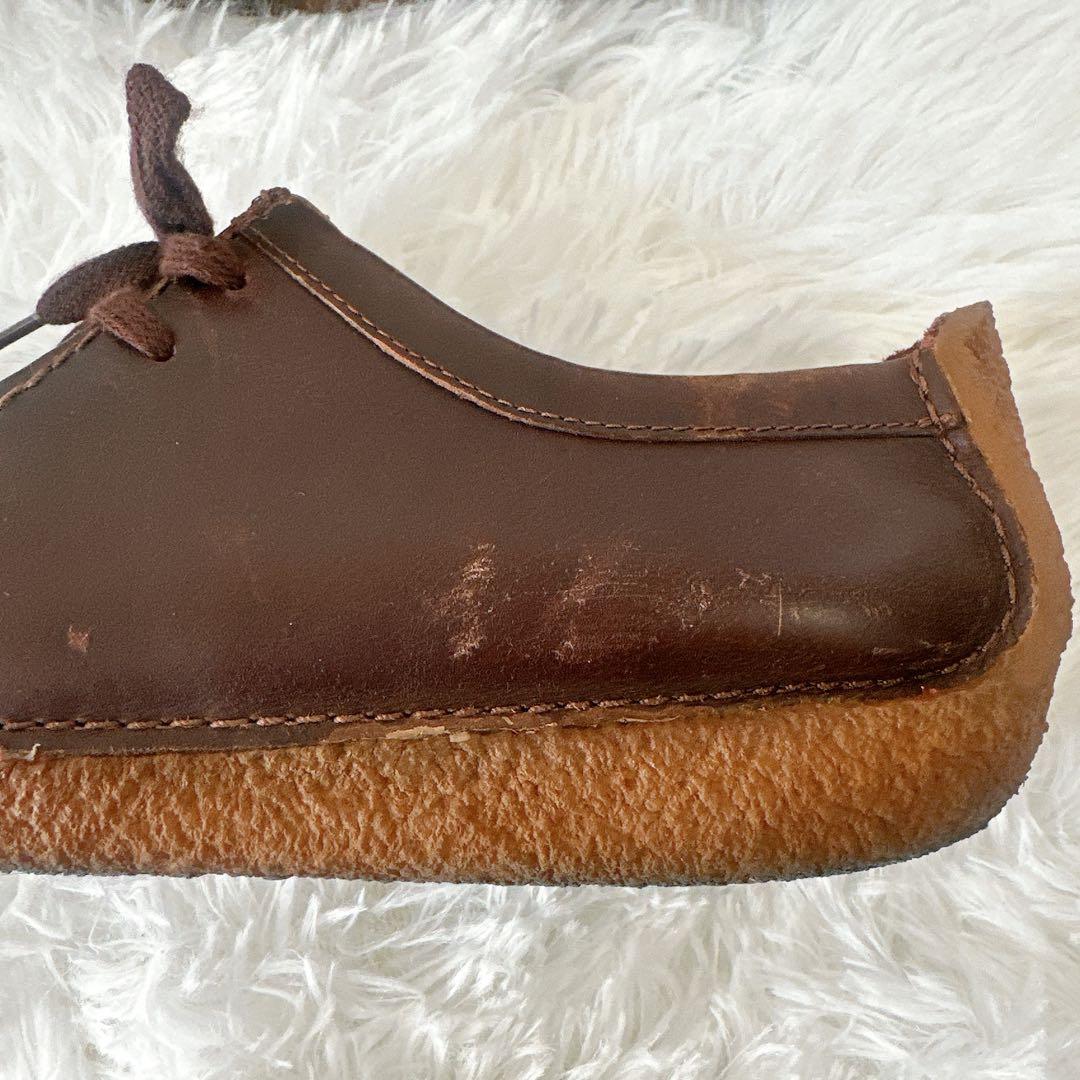 クラークス ナタリー ダーク ブラウン レースアップ レザー 25.5cm