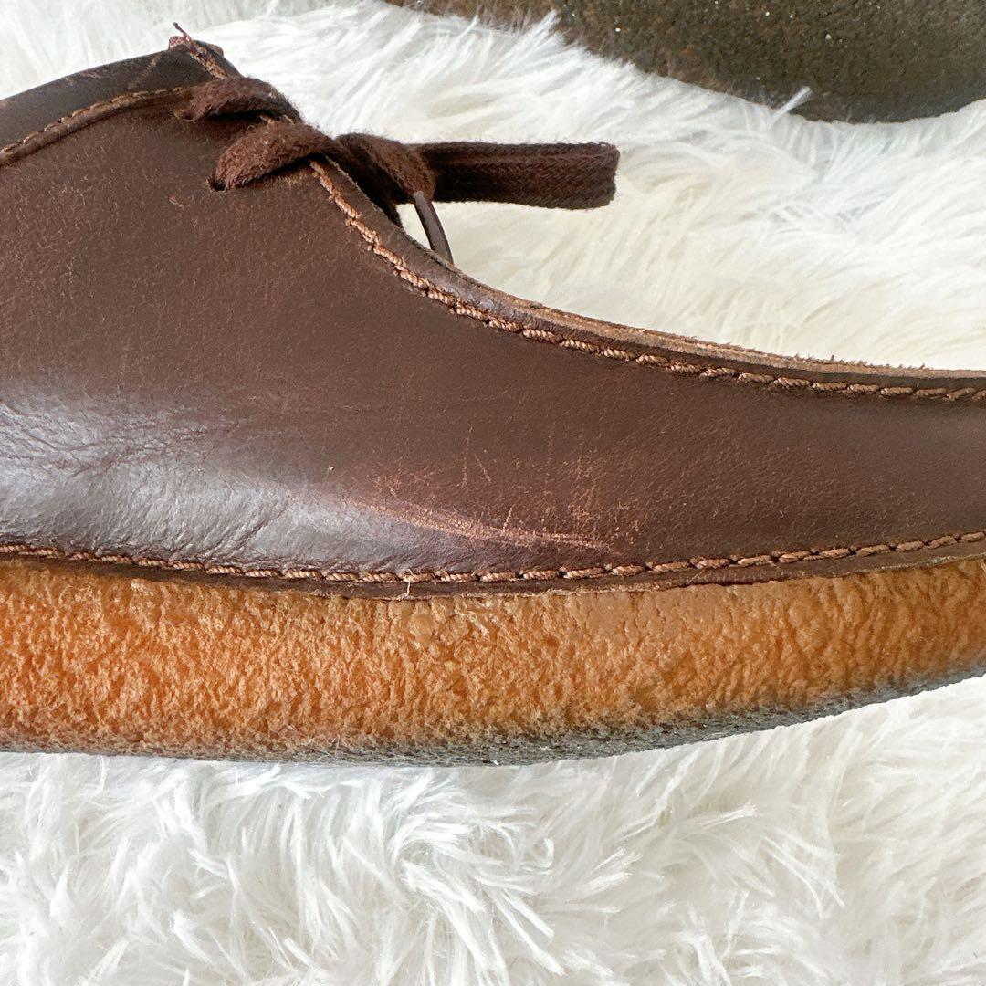 クラークス ナタリー ダーク ブラウン レースアップ レザー 25.5cm