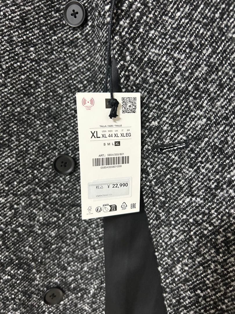 新品タグ付きZARA ロングコート