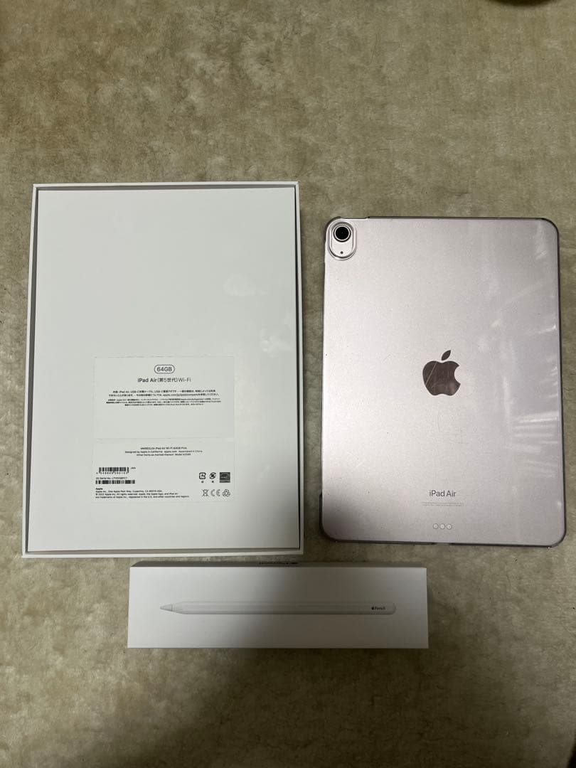 最終値下げ　iPad Air (第5世代) ピンク 64GB 純正ペン付き