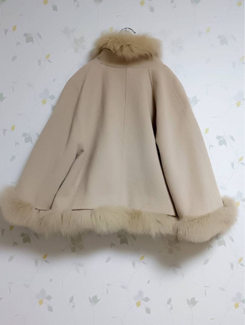 Novespazio ポンチョケープコート ベージュ M