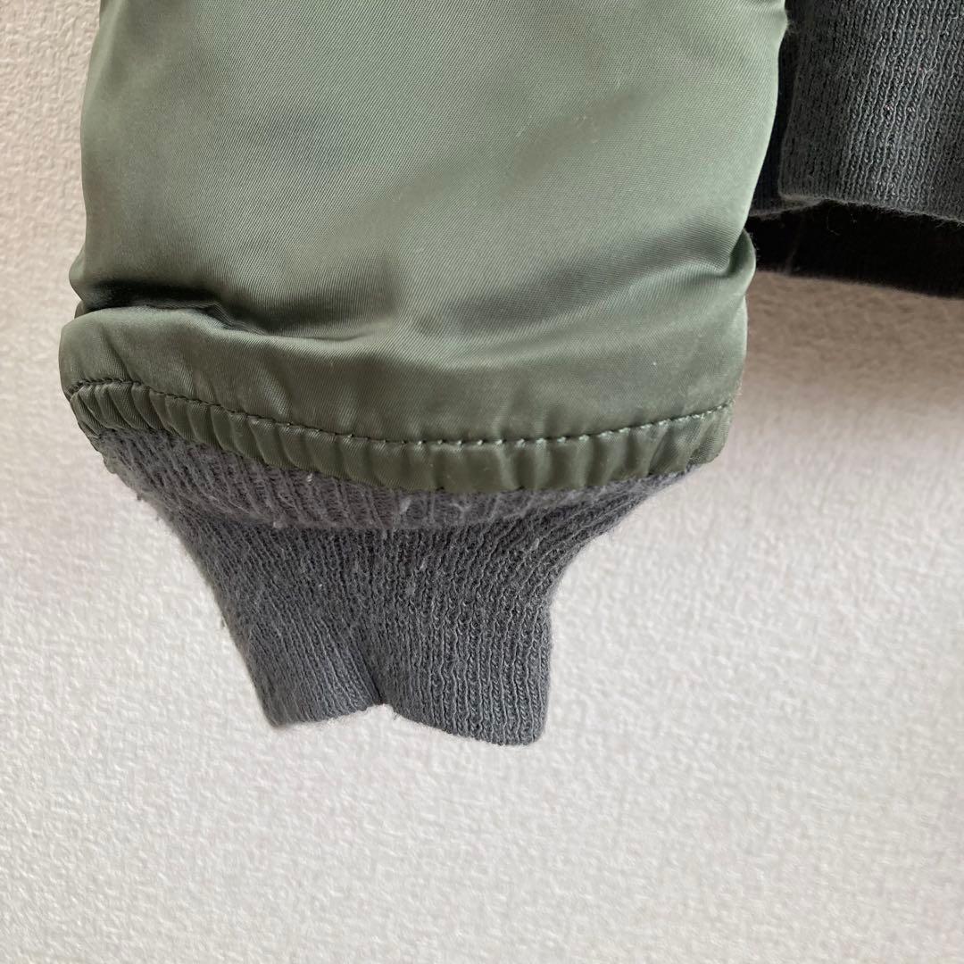 90s MA-1 ALPHAフライトジャケット オリーブグリーンUSA製