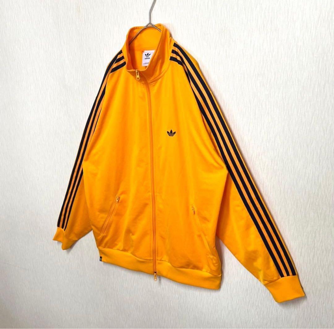 【ビッグサイズ‼️】adidas ベッケンバウアー ジャージ オレンジ L 古着