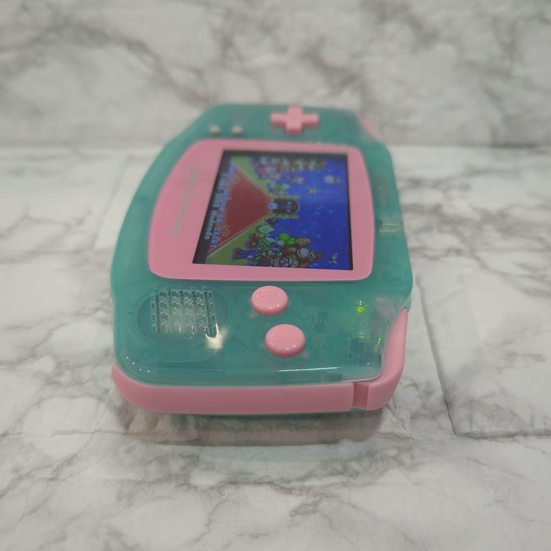 【パクチーファーム品】GBA本体 IPS液晶 ミントグリーン＆ピンク
