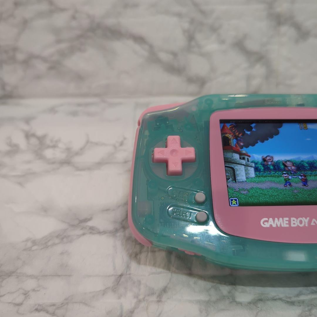 【パクチーファーム品】GBA本体 IPS液晶 ミントグリーン＆ピンク