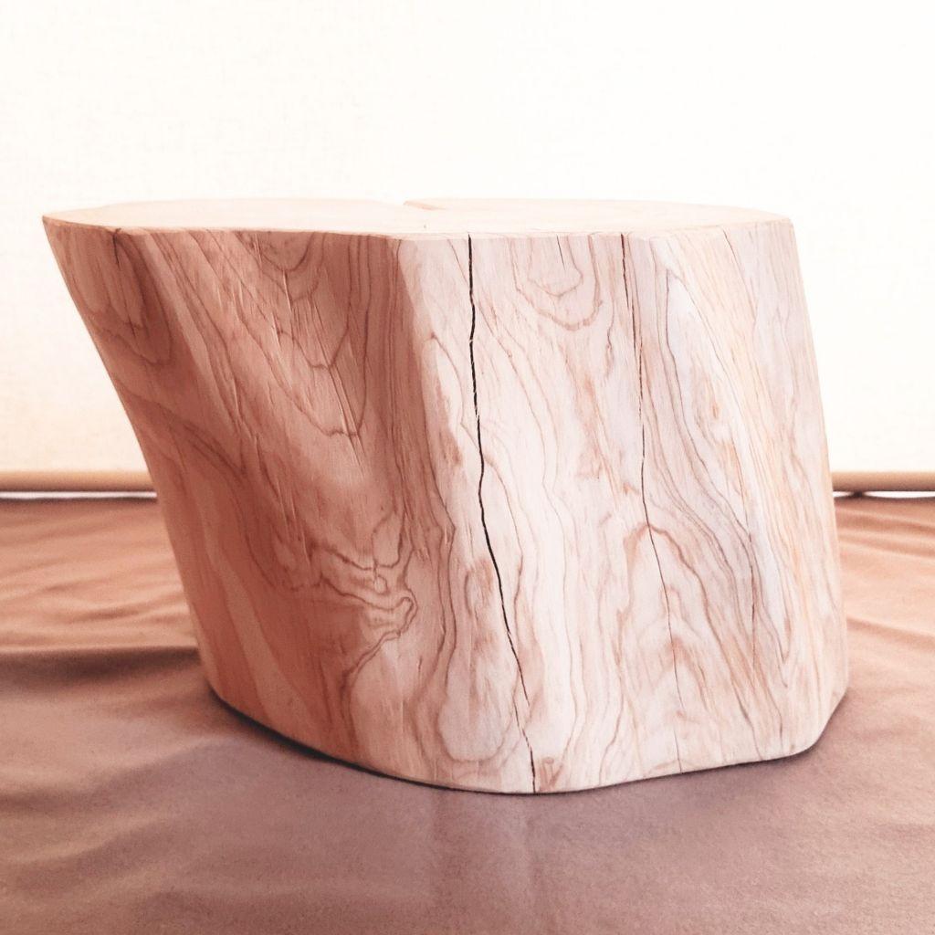 天然アロマ 東濃ひのき 切株スツール・テーブル・無垢無塗装・オーガニック