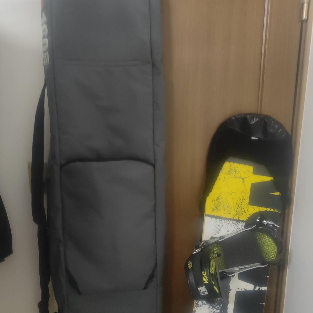 スノボーセット　板　ビンディング　ソールカバー　ボードケース　4点