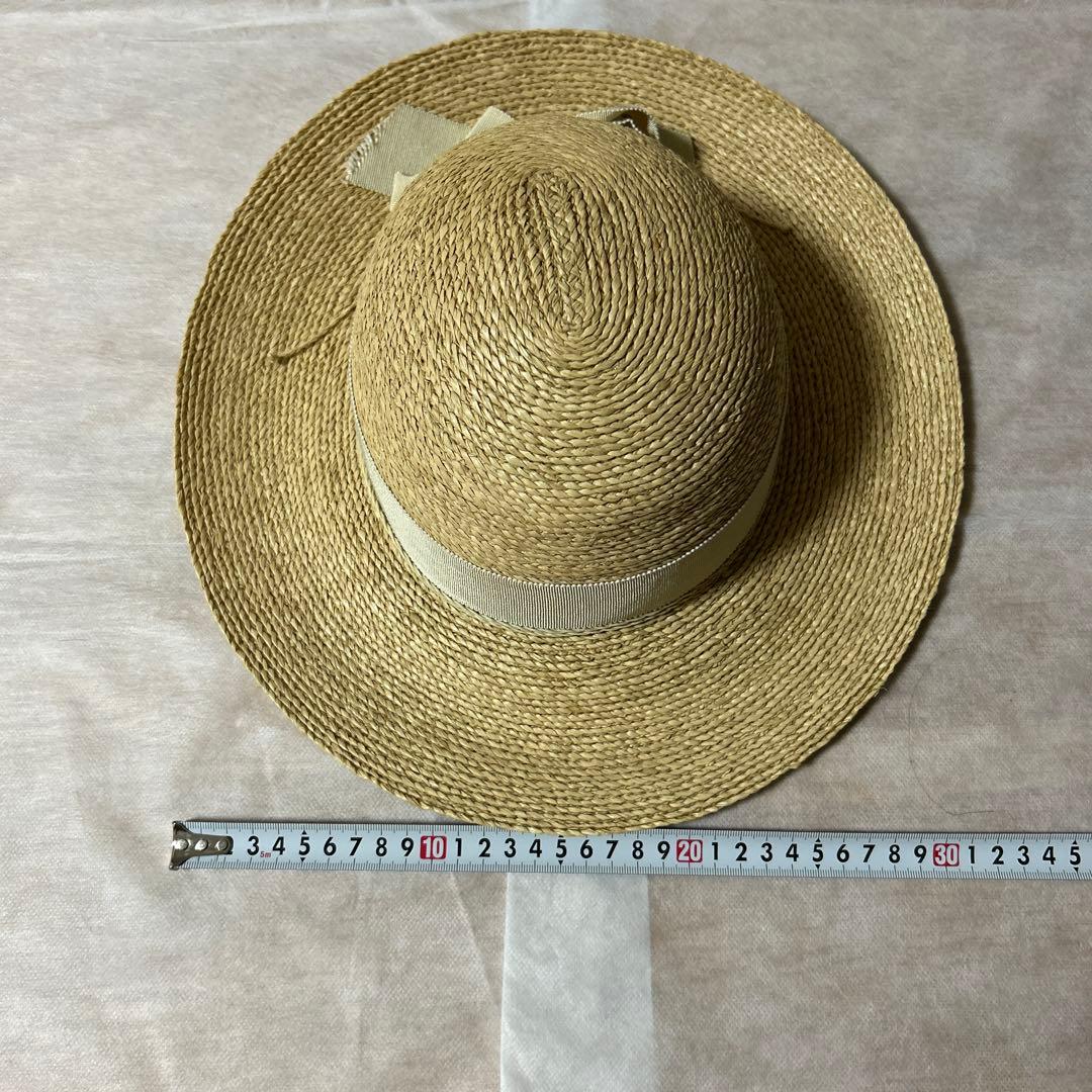 ✨美品✨ヘレンカミンスキー　麦わら帽子　リボン付　ラフィアハット