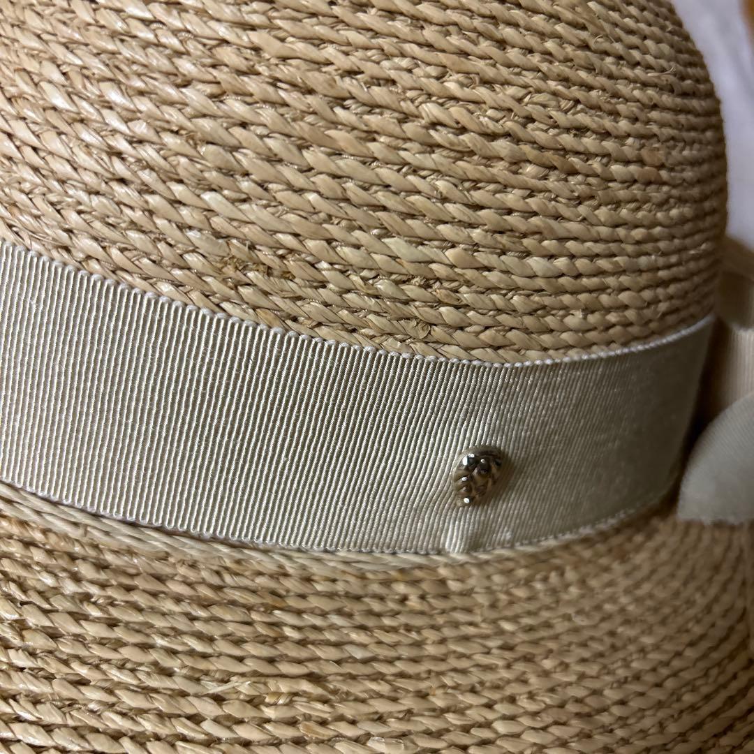 ✨美品✨ヘレンカミンスキー　麦わら帽子　リボン付　ラフィアハット