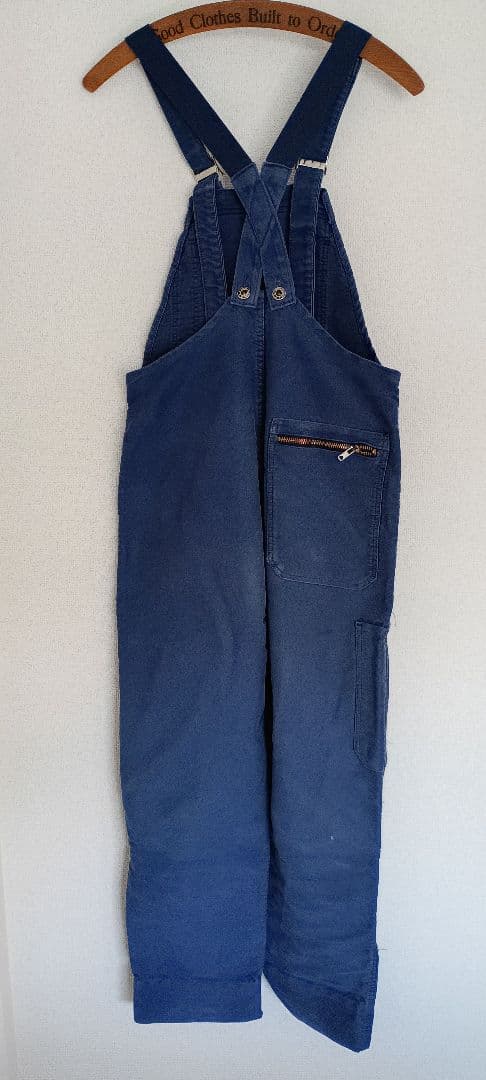 50s EURO VINTAGE モンサンミッシェル モールスキンオーバーオール