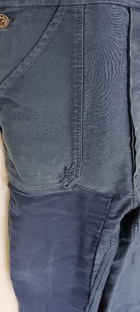 50s EURO VINTAGE モンサンミッシェル モールスキンオーバーオール