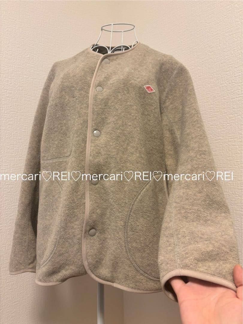 DANTON ダントン フリース ノーカラー　ジャケット　38 L